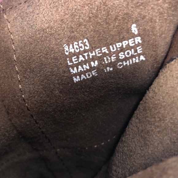 Minnetonka Brown Suede Leather Double Fringe Slide-on Moccasins Ankle Boots - Picture 2 of 10